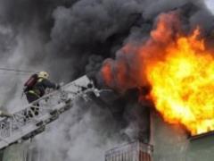 In the Donetsk region, a residential building caught fire