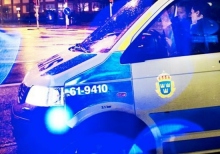 In Sweden, a police car was blown up