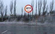 У Києві вулицю залило окропом