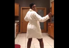 Incendiary dance in dressing gowns glorified a dark-skinned family to the whole world