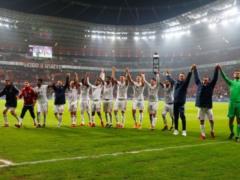  Bavaria  on the road beat  Bayer  and secured the first place in the Bundesliga