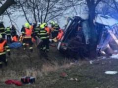 In the Czech Republic, a bus with passengers got into an accident