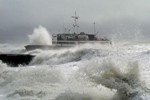 In the ports of the Kerch ferry there is food for people who are expecting better weather