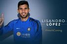 Inter Milan presented Lisandro Lopez