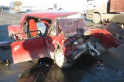 On the Tyumen tract, the wagon rammed the Zhiguli on a collision. Passenger of "classics" perished