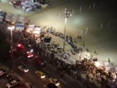In Rio de Janeiro, the car drove into a crowd of people, 15 people were injured