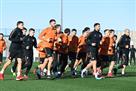 The miner spent the last training before the match with Dinamo Z