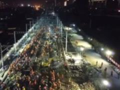 In just one night, the Chinese built a railway junction