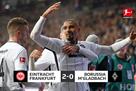Eintracht beat Borussia M and went to second place in the Bundesliga