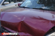 Під ирбит водій Hyundai влетів в опору ЛЕП і зник з місця ДТП