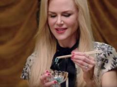 Nicole Kidman with an appetite ate live worms