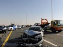 In AbuDabi, 44 cars were crashed