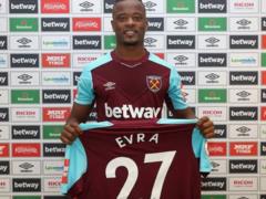 Evra signed a contract with West Ham
