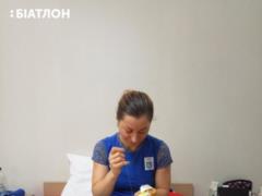 Одна из лидеров сборной Украины по биатлону вышивает иконы перед выступлением на Олимпиаде-2018