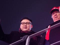 Trump and Kim Jong-un embraced at the Olympics