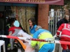 In Italy, a motorcyclist shot passers-by, five people were injured