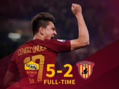 Roma - Benevento 5: 2 Video goals and a review of the match