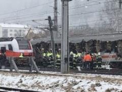 В Австрии столкнулись два пассажирских поезда, есть погибшие и раненные