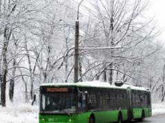 Харьковский троллейбус №34 неожиданно изменил маршрут