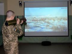 The military seamen had an electronic shooting range