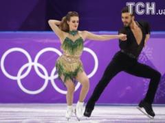 French figure skater bare chest during performance at the Olympics