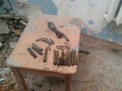 In Kharkov in the wall of the house found ammunition