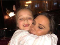 Victoria Beckham touched the video of her husband singing with her little daughter