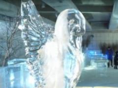 The festival of ice sculptures was opened in Pyeongchang nearby the Olympic Games arena