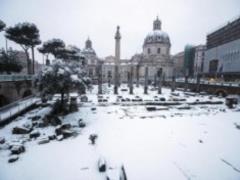 Rome covered anomalous snowfalls