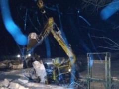 On Ivano-Frankivsk, the excavator turned over, there are victims