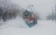 В Киеве трамваи и троллейбусы ездили всю ночь, чтобы не обледенели провода