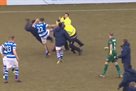 Enraged fans defeated the players of the winning team
