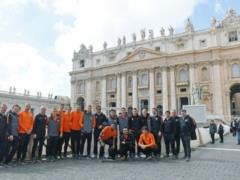  Shakhtar  visited the Vatican in front of the supermatch against  Roma  in the Champions League