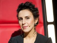 Pregnant Jamala showed exotic tulips bred in the Netherlands in her honor