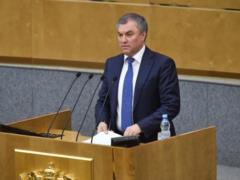Володин: россияне пришли на выборы ради Путина