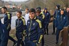Сборная Украины прогулялась по Льежу