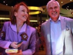 Lovers and happy: Meladze and Janabaeva merged in a gentle dance