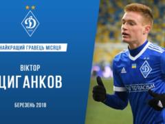 Циганков - кращий гравець Динамо в березні