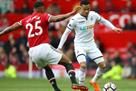 Manchester United confidently beat Swansea