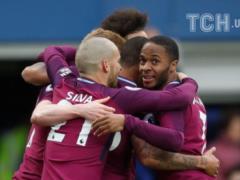  Manchester City  easily coped with  Everton , Zinchenko held the match in reserve