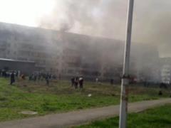 Крупный пожар произошел в жилом доме в Алматы