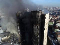 В Турции масштабный пожар в госпитале
