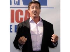 Stallone opened a memorial plaque at the Monkment Rocky