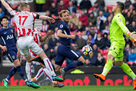 The Premier rewrote Tottenham s second goal at Stoke s gate to Kane s account