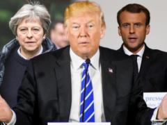 Трампа вместе с Макроном и Мэй сожгли в Крыму