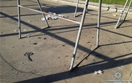 In one of the courtyards of Kiev there was an explosion