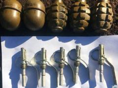 Near Bahmut local resident dug in the garden 5 grenades