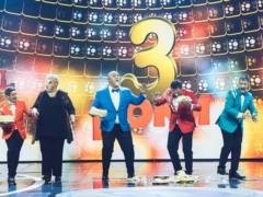 The actors of the  Diesel show  staged a battle with cakes