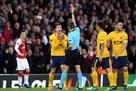 The referee removed Vrsalco and Simeone in just 13 minutes of the match