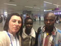 In  Borispol  the whole night was held by Kenyan sportsmen, whom Ukraine invited to the marathon